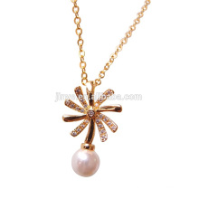 Fashion Bling Golden Plated Snowflake Neckalce,Winter Necklace